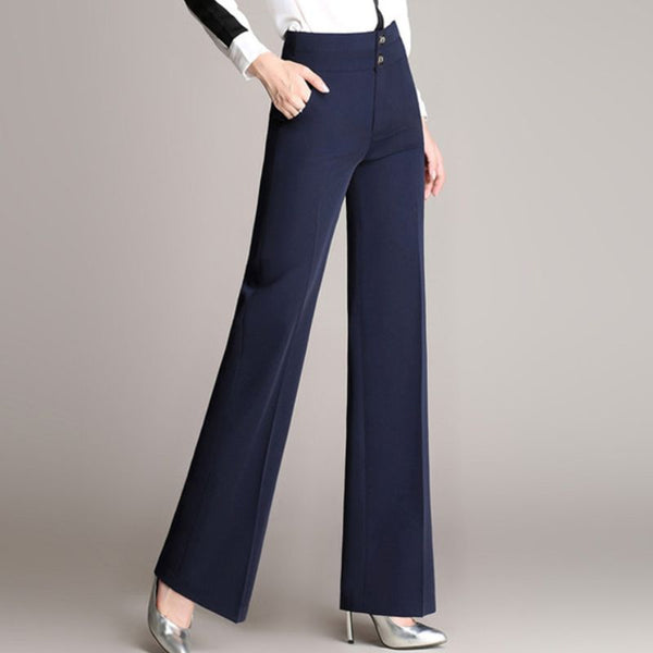 Pantalon mode - Coupe bas évasé - Taille haute