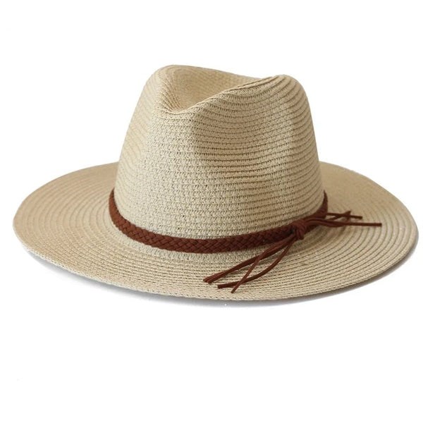 Chapeau de paille bord large Fedora