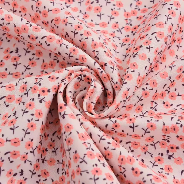 Robe d'été fleurettes Epaules nues et fine bretelles