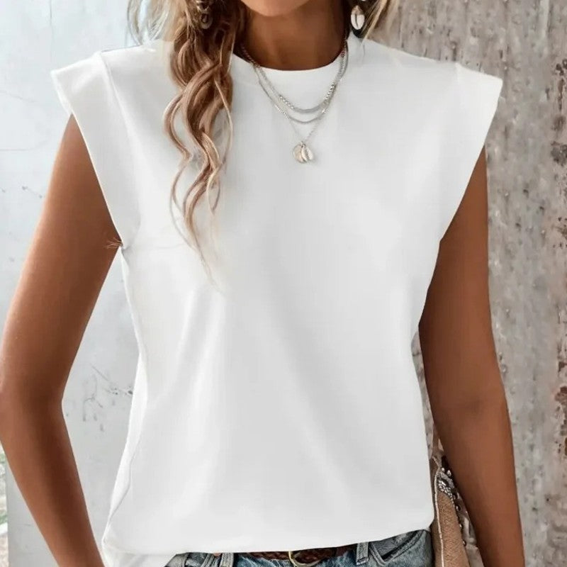 UMIPUBO T-Shirt Femme Été Ample Col Rond – Tee Shirt Basique Oversize Ultra Confortable En Viscose Douce