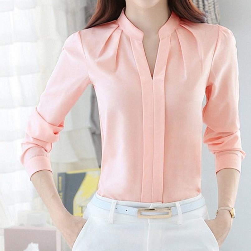 Col Mao Chemise Col V Femme Chemise Col Mao Manches Longues Femme