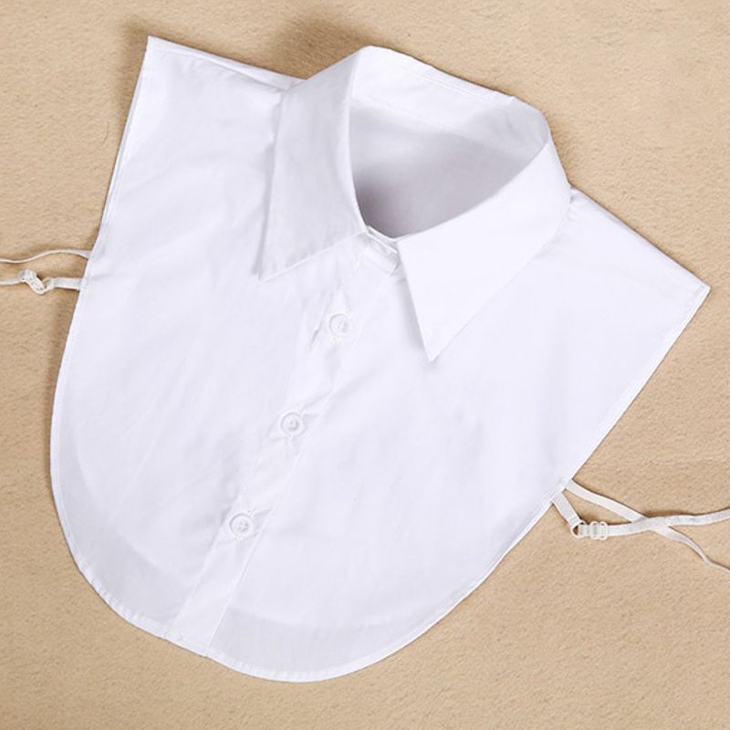 Faux Col Amovible Femme Coton Blanc - Col Détachable Pour Pulls Robes