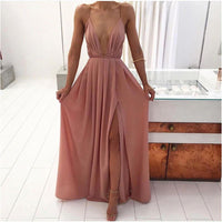 Robe longue Maxi Drapée Sans manches dos nu
